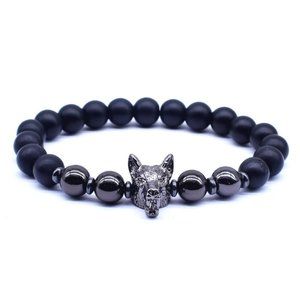 NWT UNISEX Tiger Eye Animals Beads Bracelet